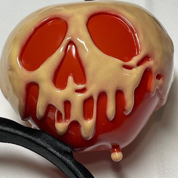 Rare Retired HTF Disney 2015 Glow in the Dark Poisonous Apple ears headband - Picture 7 of 12